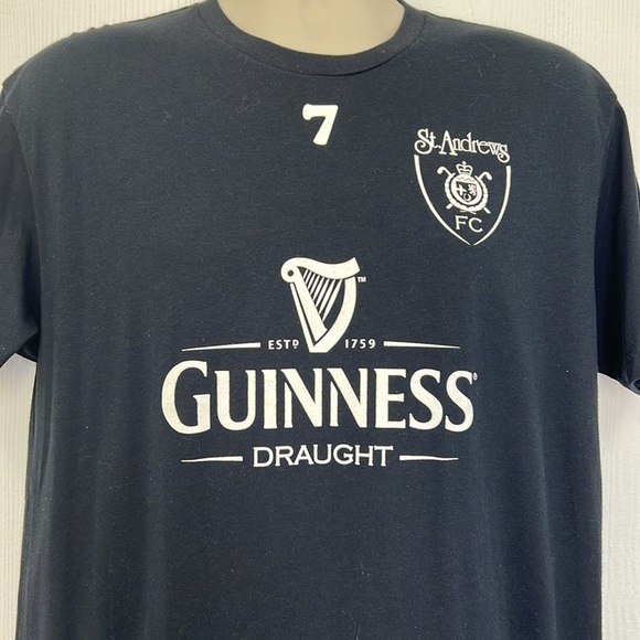 Next Level - Guinness St Andrew’s Tavern Graphic Black And White T Shirt Large - Picture 3 of 10
